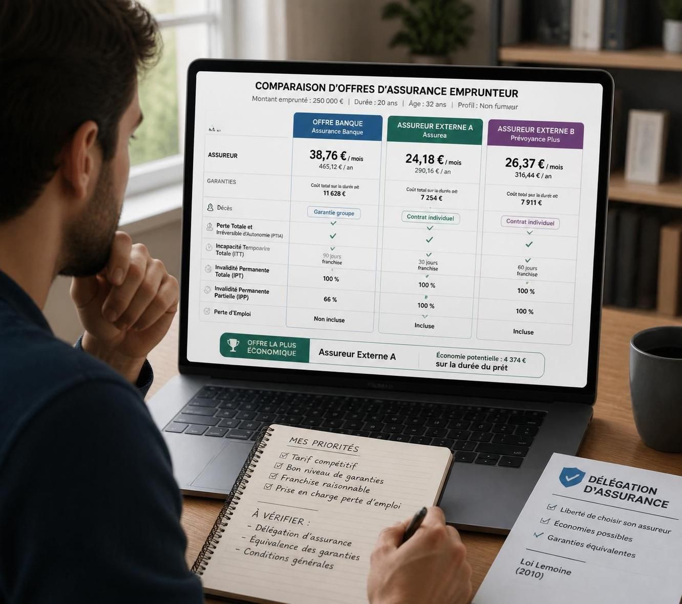 d&eacute;couvrez les avantages et les inconv&eacute;nients de souscrire une assurance emprunteur aupr&egrave;s de sa banque pour mieux prot&eacute;ger votre pr&ecirc;t immobilier.
