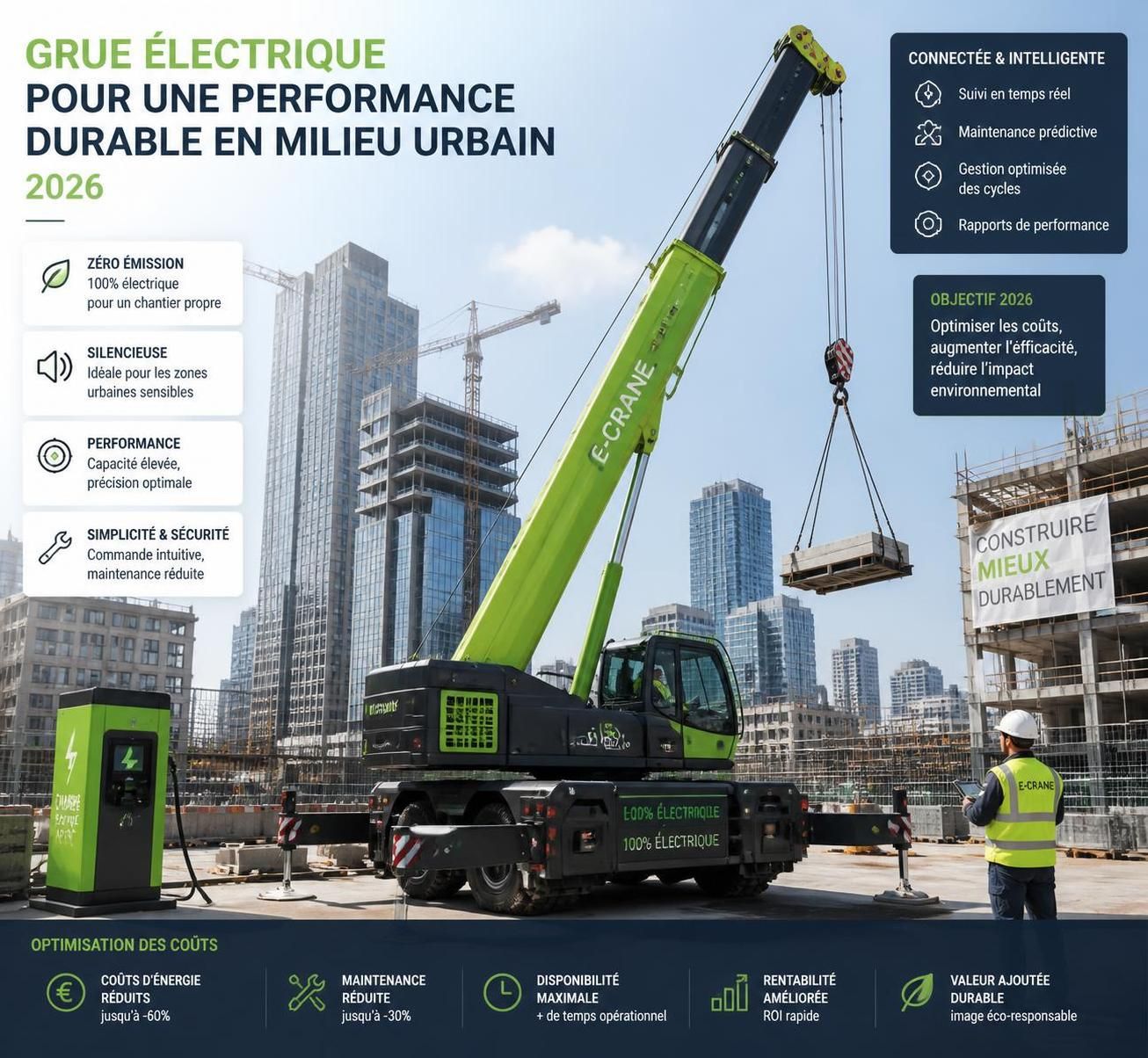 découvrez nos conseils pratiques pour louer une grue électrique à petit prix, optimiser votre budget et choisir le meilleur prestataire.